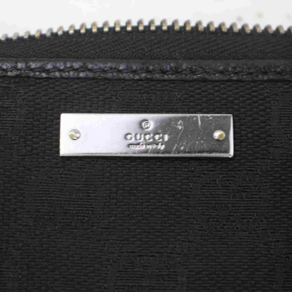Auth Gucci Zippy Wallet Black Canvas #7106G90 - Picture 11 of 14